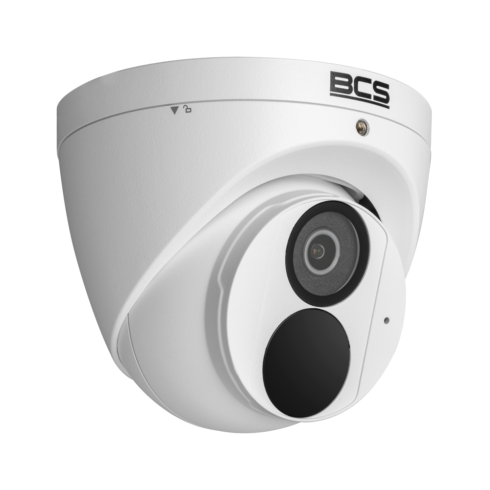 BCS Kamera IP kopułowa 4Mpx z obiektywem stałoogniskowym 2.8mm, przetwornik 1/3" PS CMOS