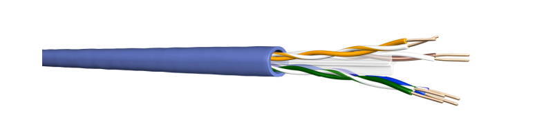 Kabel CU DRAKA UC400 HD kat. 6 U/UTP 4P LSHF niebieski Eca (500m)