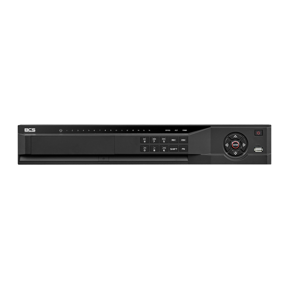 BCS Rejestrator 32-kanałowy,Obsługiwana rozdzielczość kamer: 12 Mpx, 6 Mpx, 5 Mpx, 3 Mpx, 1080p, 1.3 Mpx, 720p, Pasmo Bitrate: 320/320 Mbits, Obsługa HDD: 4 szt. SATA/HDD, max. 40TB (max. 10TB każdy)
