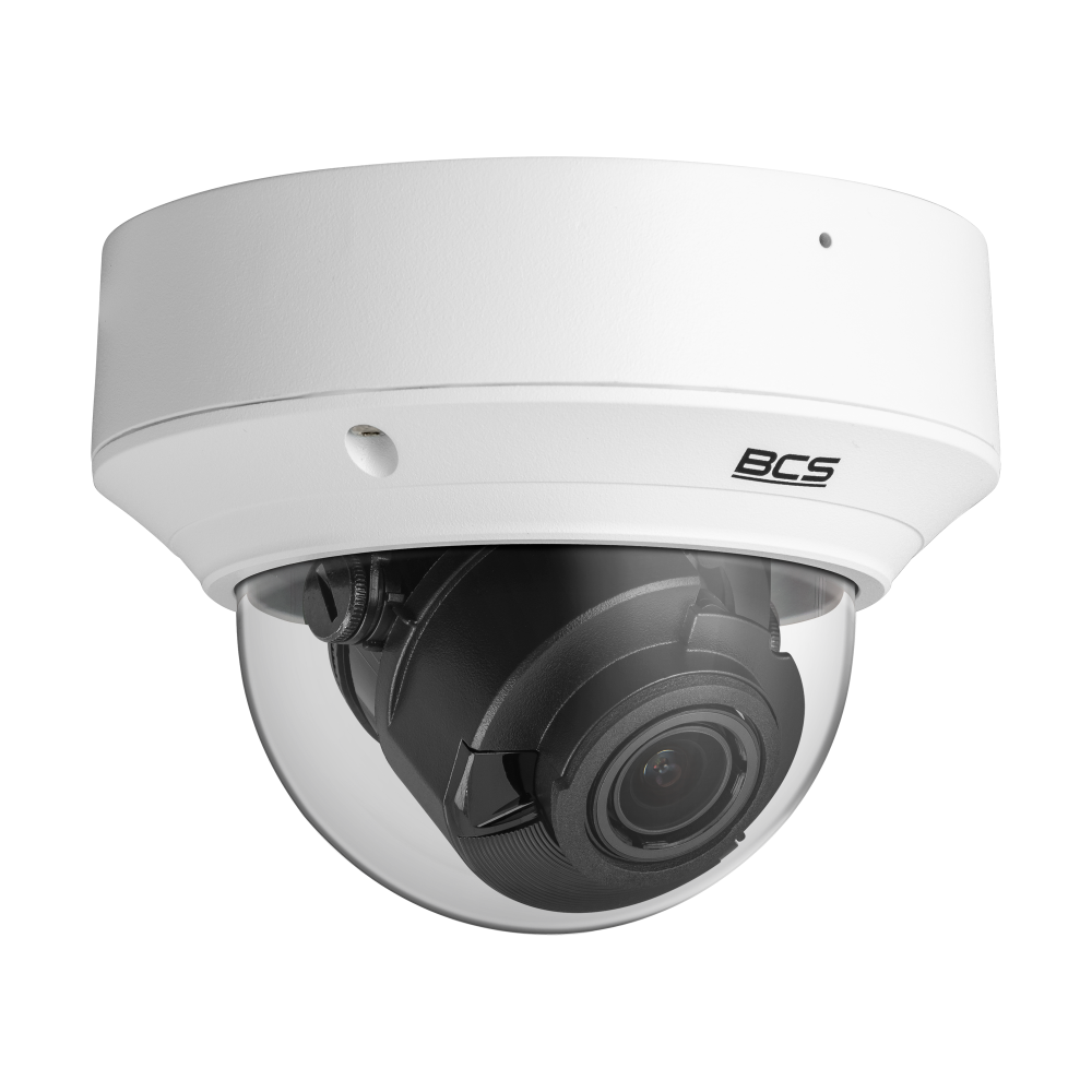 BCS Kamera IP kopułowa 5Mpx z obiektywem motozoom 2.7 ~ 13.5mm, przetwornik 1/2.7" PS CMOS.