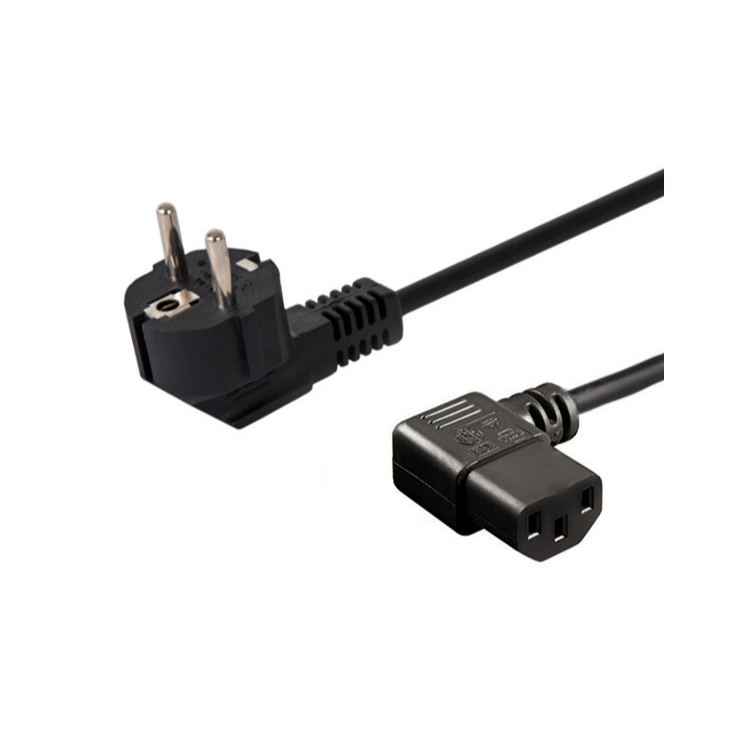 GT Networks kabel zasilający Schuko IEC320 C13 kątowy 1.5m