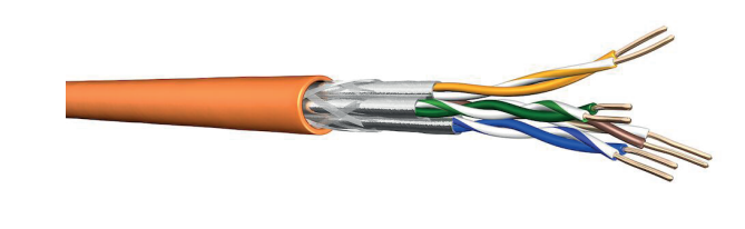 Kabel CU DRAKA UC900 HS23 kat. 7 S/FTP 4P LSHF pomarańczowy Eca (1000m)