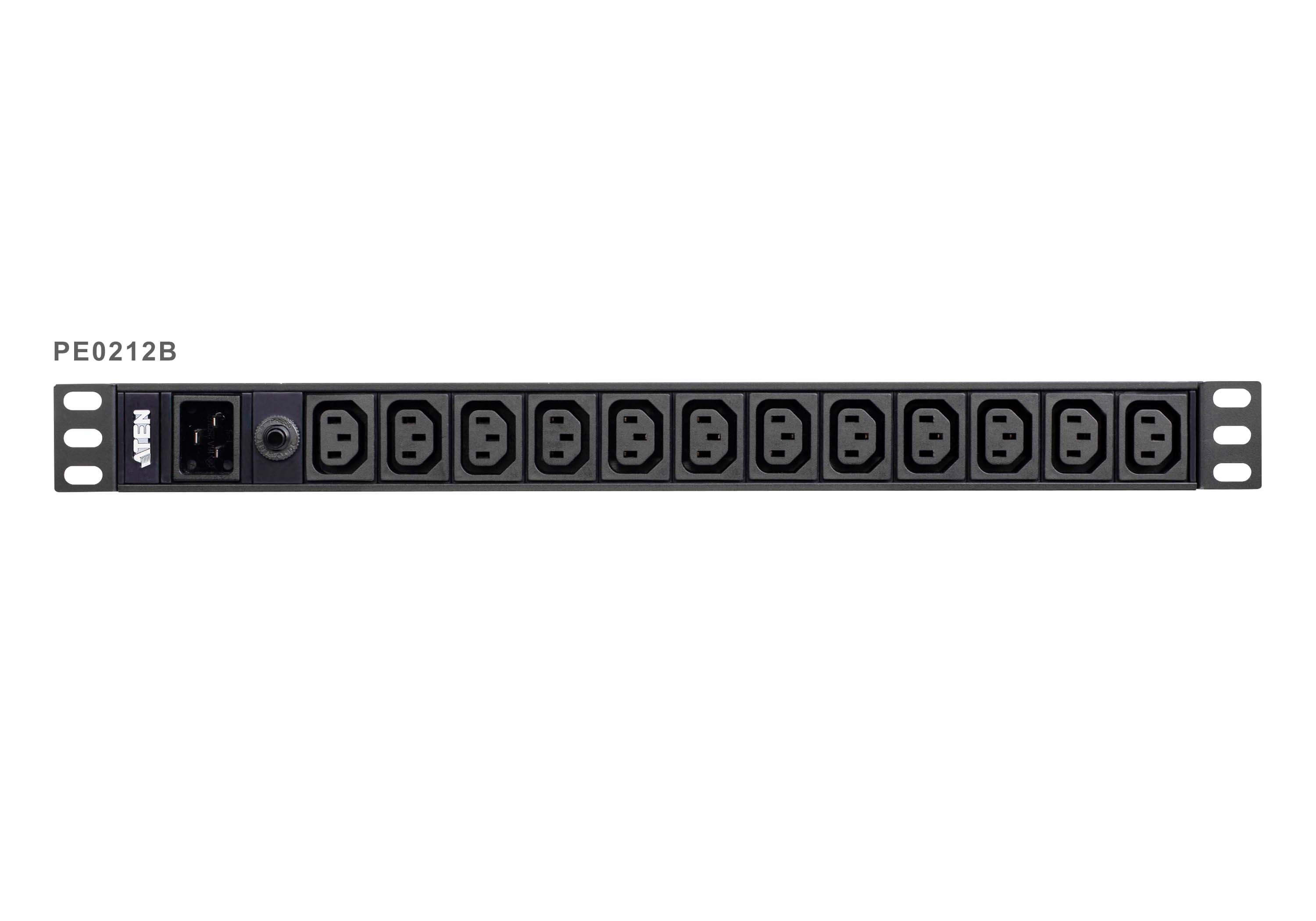 Aten listwa PDU 16A 19" 1U  Baisc 12 x C13 z bezpiecznikiem