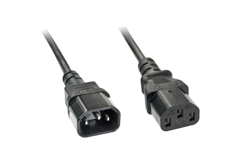 GT Networks Kabel zasilający przedłużacz 1.8m C13-C14 10A