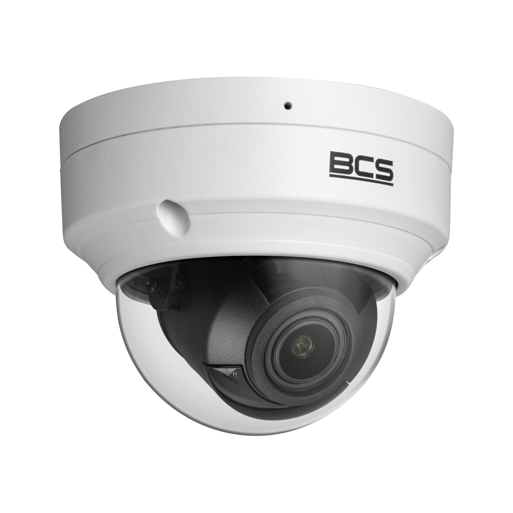 Kamera BCS 4mpx kopułkowa, Wbudowany obiektyw 2.8~12 mm/F1.6 , Wbudowany promiennik IR LED SMART – do 40 m