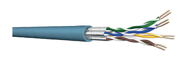 Kabel CU DRAKA UC500 S23 kat. 6A U/FTP 4P LSHF niebieski Eca (500m)