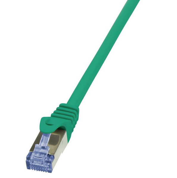 LogiLink Patchcord S/FTP zielony kat.6A LSZH  1,0m.