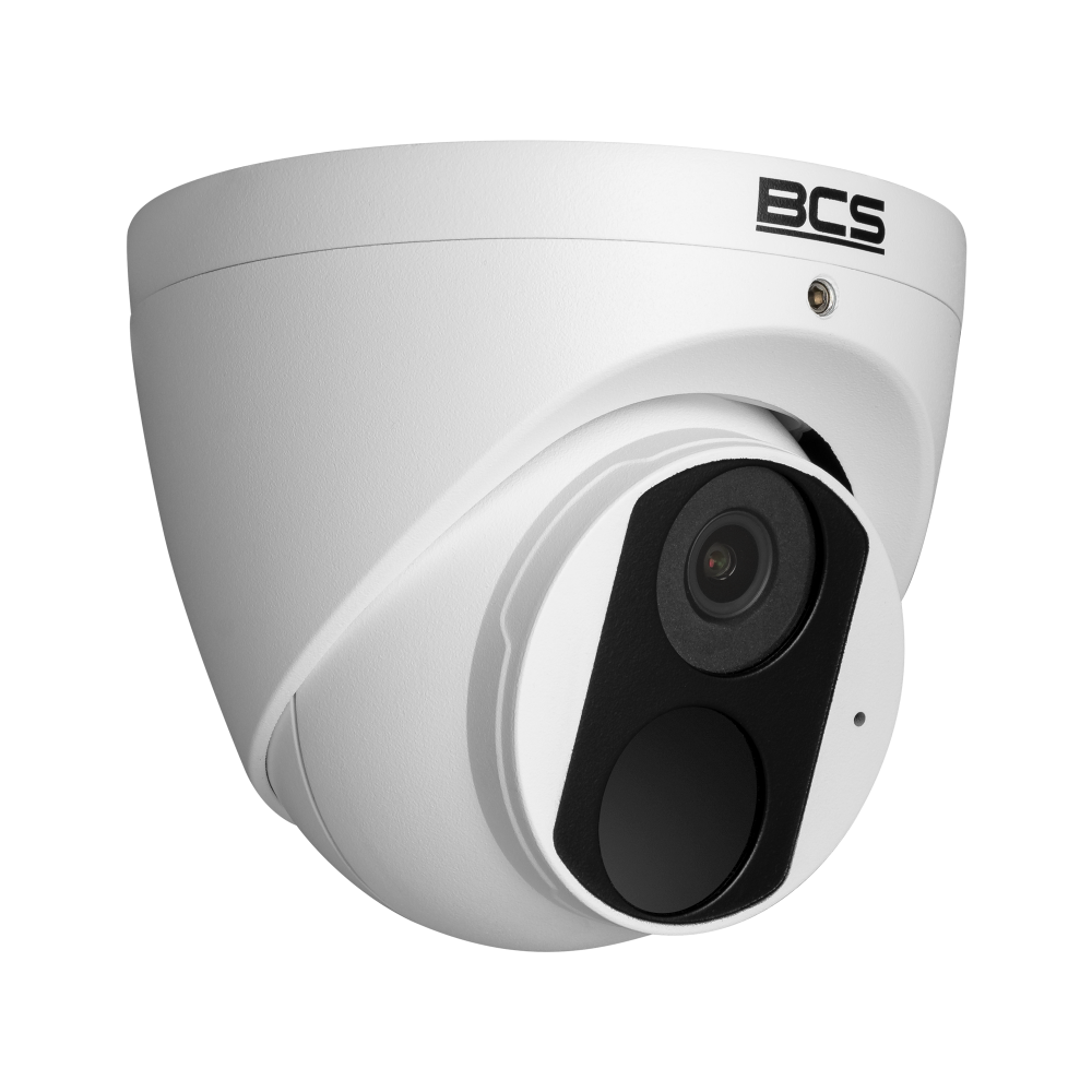 BCS Kamera IP kopułowa 5Mpx z obiektywem stałoogniskowym 2.8mm, przetwornik 1/2.7" PS CMOS.