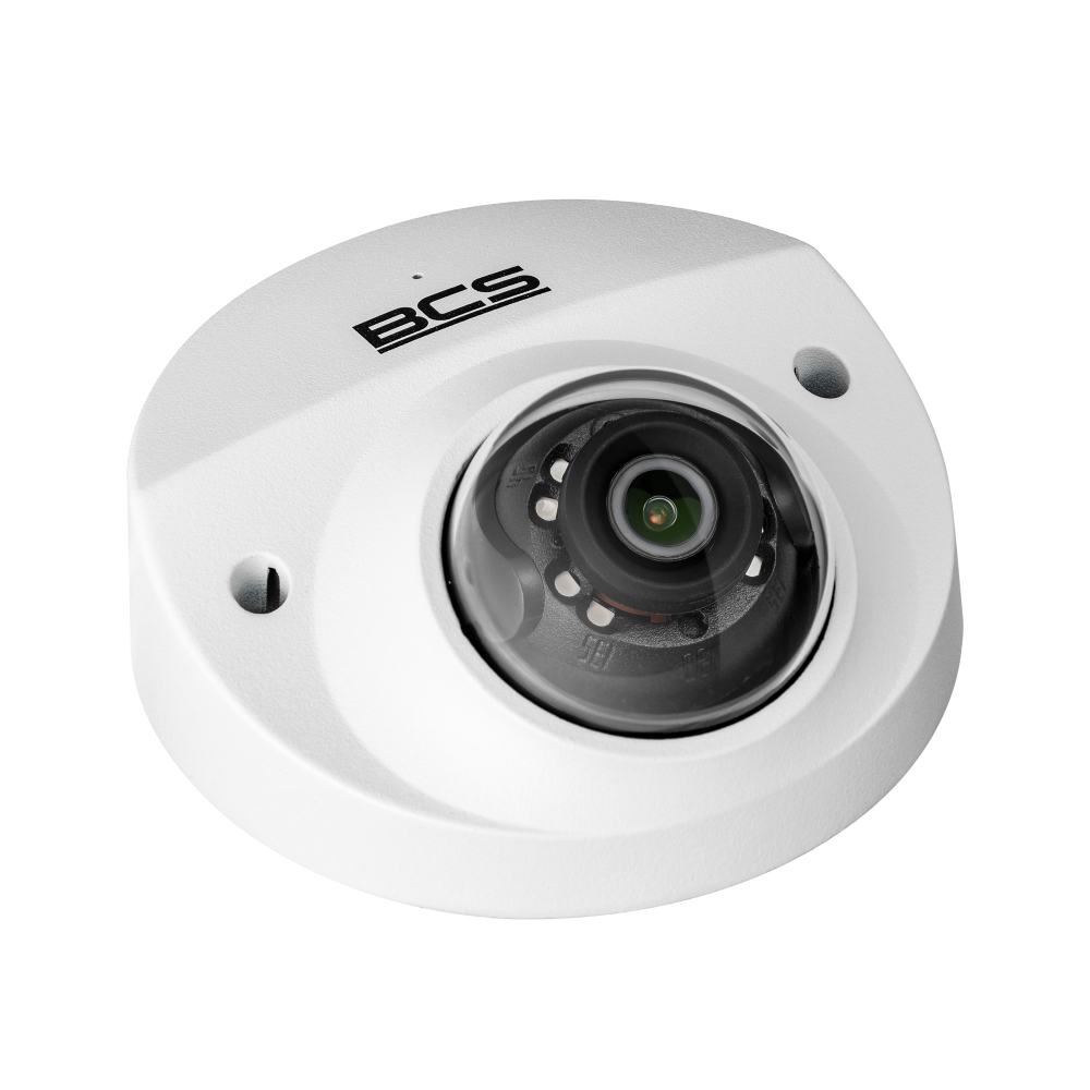BCS Kamera  IP kopułowa 5Mpx marki BCS Line. Przetwornik 1/2.7" CMOS z obiektywem 2.8mm