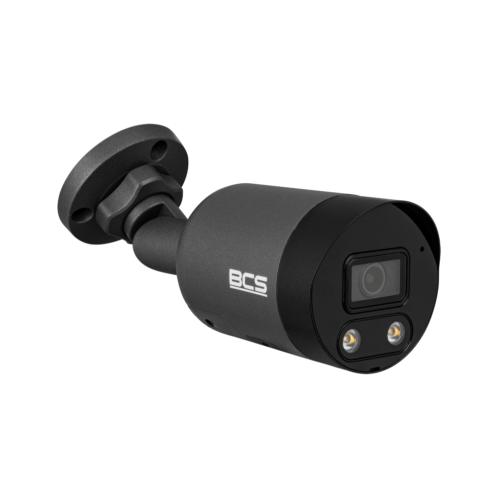 BCS Kamera IP tubowa 5Mpx, przetwornik 1/2.7", obiektyw 2.8 mm, promiennik IR 30m, światło białe z serii BCS Point.