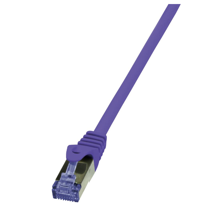 LogiLink Patchcord S/FTP fioletowy kat.6A LSZH  5,0m.