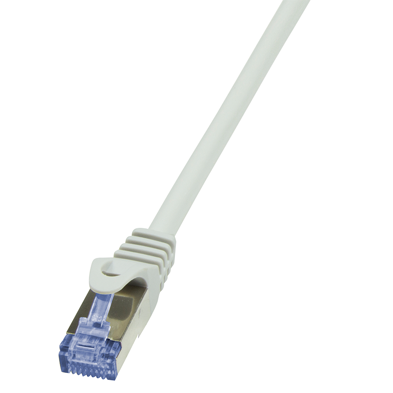 LogiLink Patchcord S/FTP szary kat.6A LSZH  0,25m