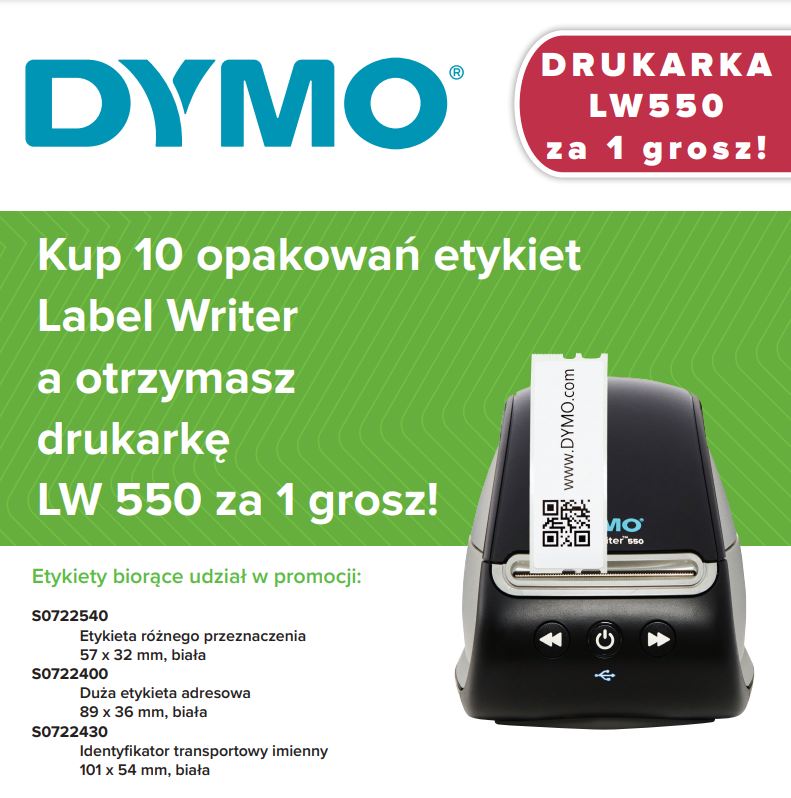 DYMO Drukarka LabelWriter LW 550 ZA GROSZ