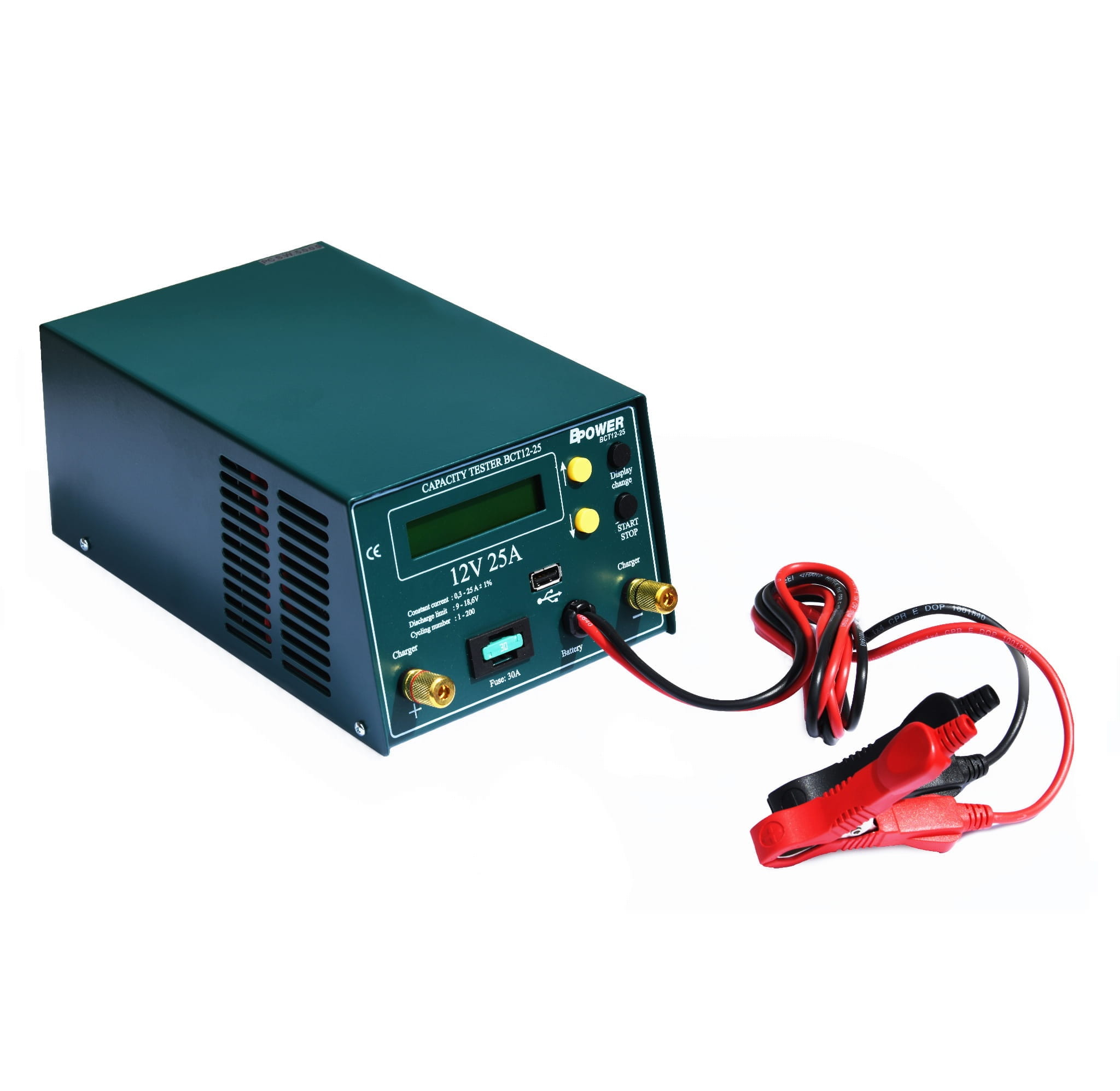 Tester pojemności akumulatorów AGM / GEL / WET 12V 25A