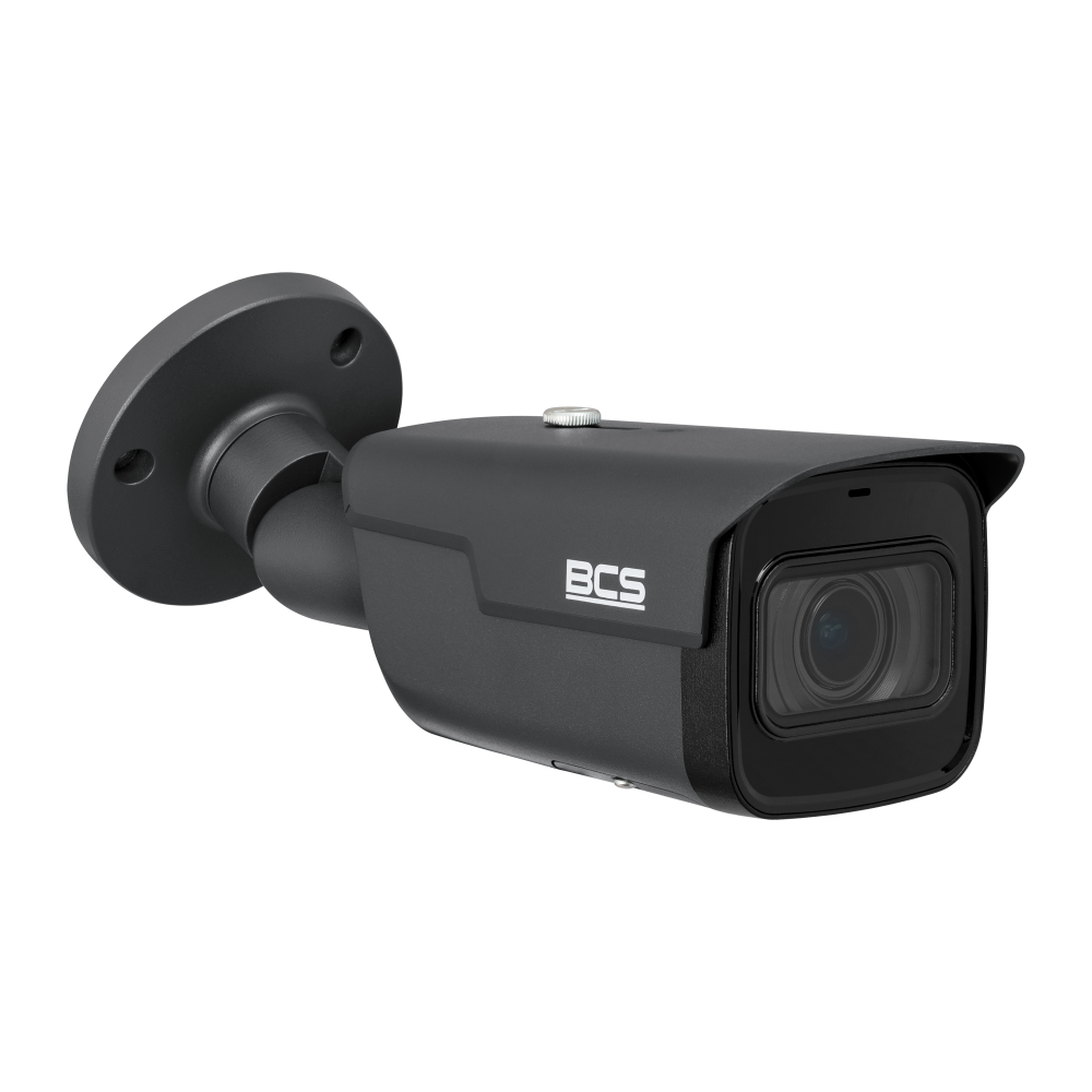 BCS Kamera IP tubowa 5Mpx  obiektywem motozoom 2.7~13.5mm kolor grafitowy