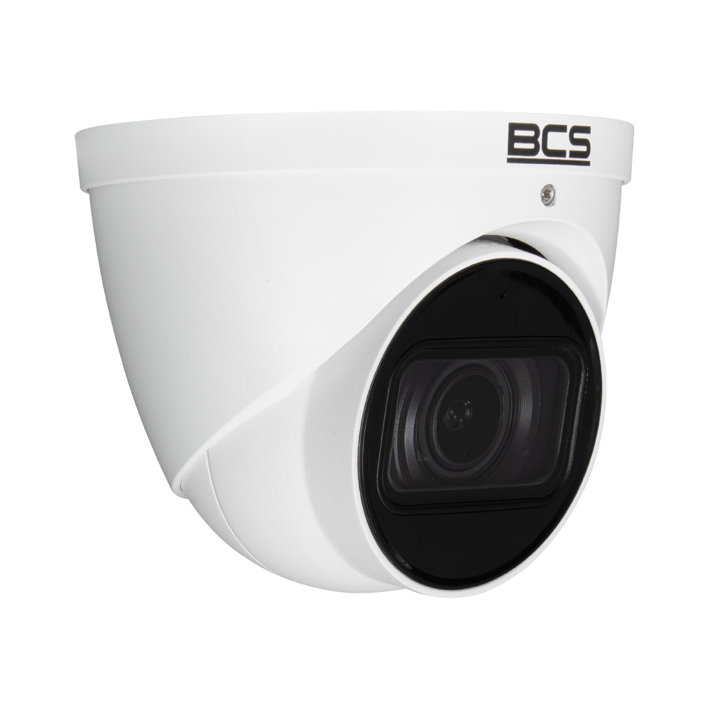 BCS Kamera IP kopułowa 8Mpx Przetwornik 1/2.8" CMOS z obiektywem motozoom 2.7~13.5mm,IR 40m,mikrofon,IP67,funkcje inetligentne