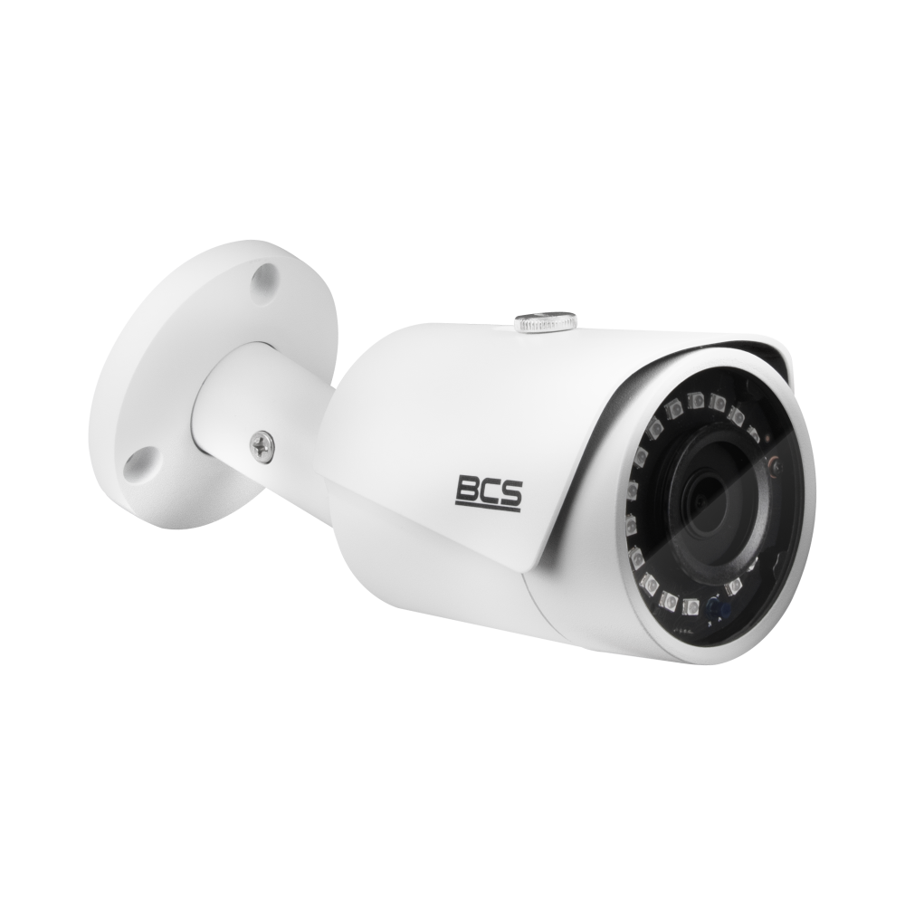 BCS Kamera IP tubowa 4Mp, Przetwornik 1/3" CMOS z obiektywem 2.8mm, IR LED 30m, microSD 256GB, Wbudowane inteligentne algorytmy rozpoznawania i analizy obrazu