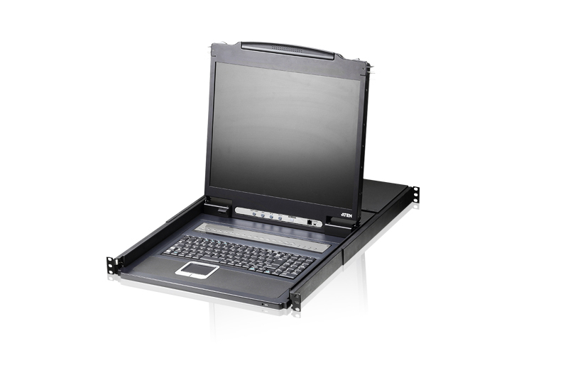 Aten Przełącznik KVM LCD 19"  8 port PS/2 USB VGA