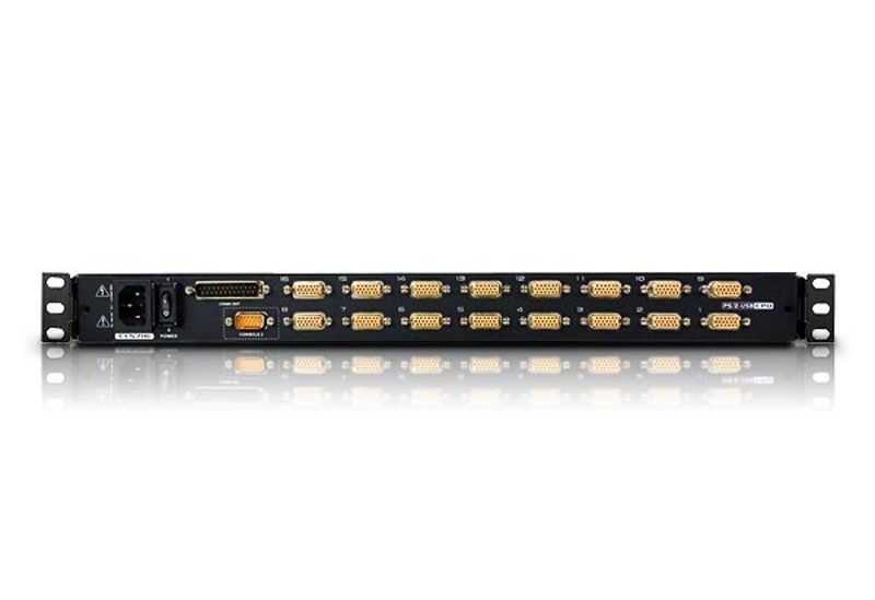 Aten Przełącznik KVM LCD 19" 16 port PS/2 USB VGA stackowalny