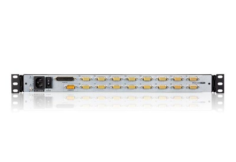 Aten Przełącznik KVM LCD 19" 16 port PS/2 USB VGA Dual Rail stackowalny