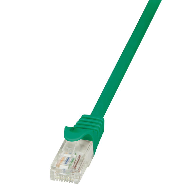 LogiLink Patchcord U/UTP zielony kat.5e PVC  1,0m.