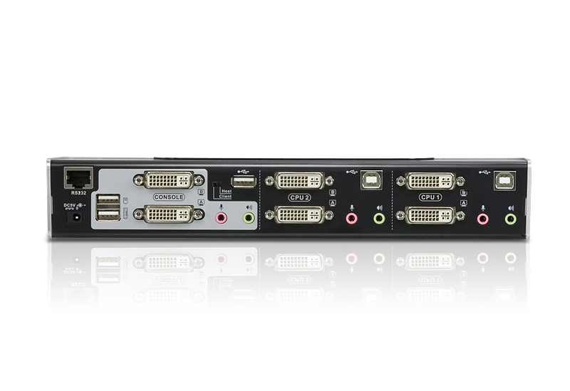 Aten Biurkowy przełącznik KVM 2 port USB DVI Dual View