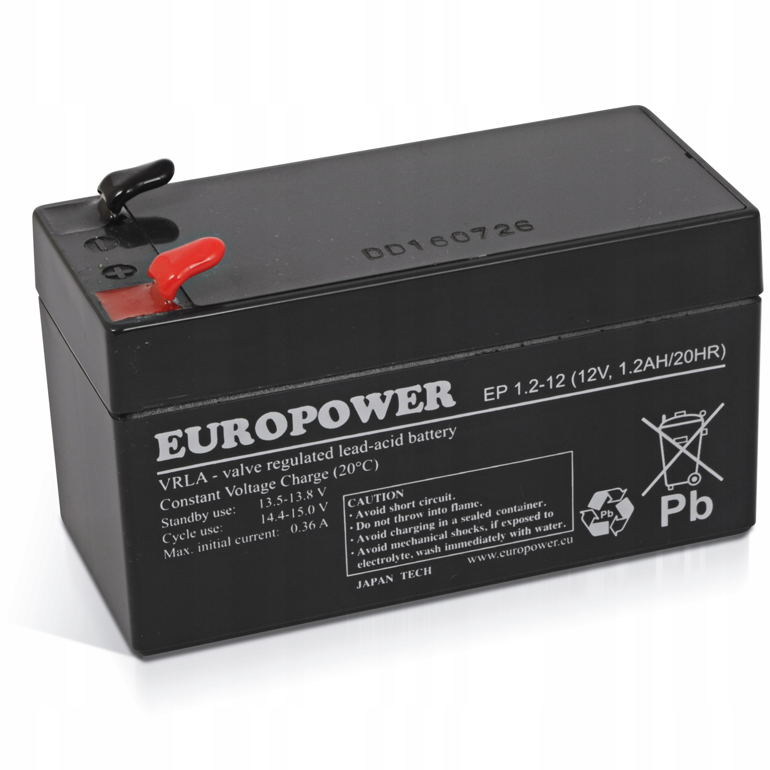 EUROPOWER Akumulator 12V EP 1,2Ah żywotność: 6-9 lat