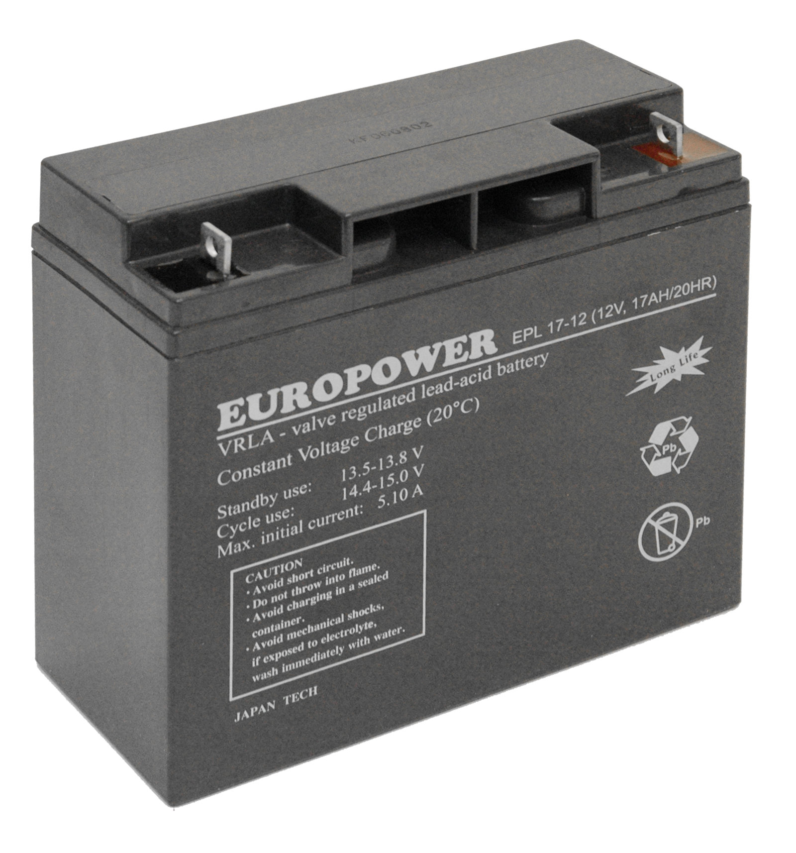 EUROPOWER Akumulator 12V EPL 17Ah żywotność: ponad 12 lat