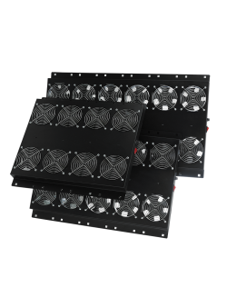 MIRSAN Wentylator z termostatem analogowym ( 6x wentylator ) czarny ( seria GTN/GTV/GTS )