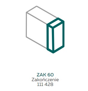 AKS Zielonka Zakończenie ZAK 60 (30/60, 40/60, 60/60)  białe