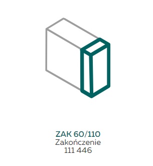 AKS Zielonka Zakończenie ZAK 60/110 białe opk 4szt