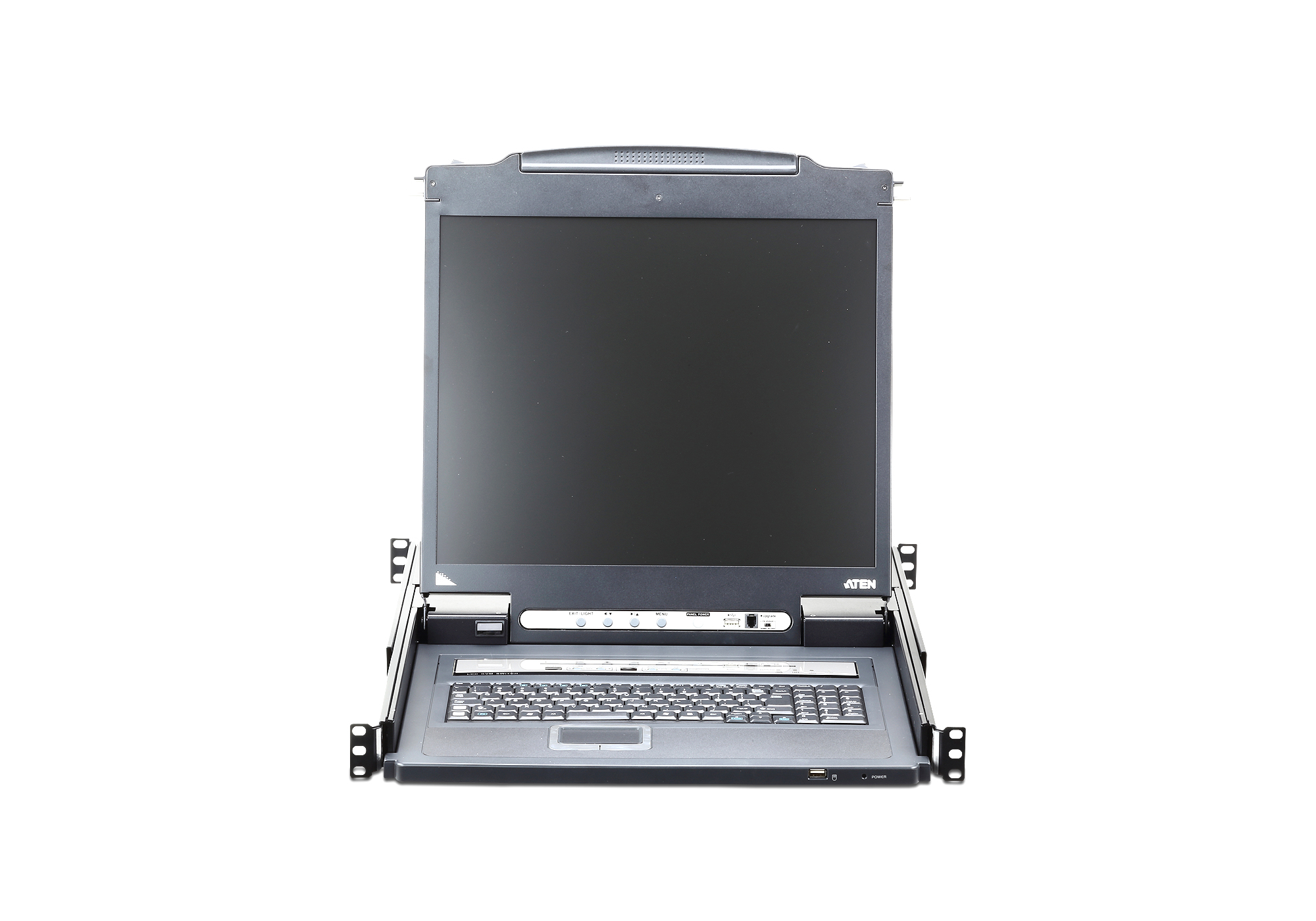 Aten Przełącznik KVM LCD 19"  8 port PS/2 USB VGA over IP stackowalny