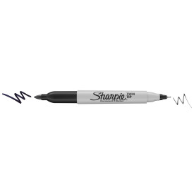 Sharpie Pisak trwały Twin Tip czarny 0,5/1,0mm dwie końcówki (blister)