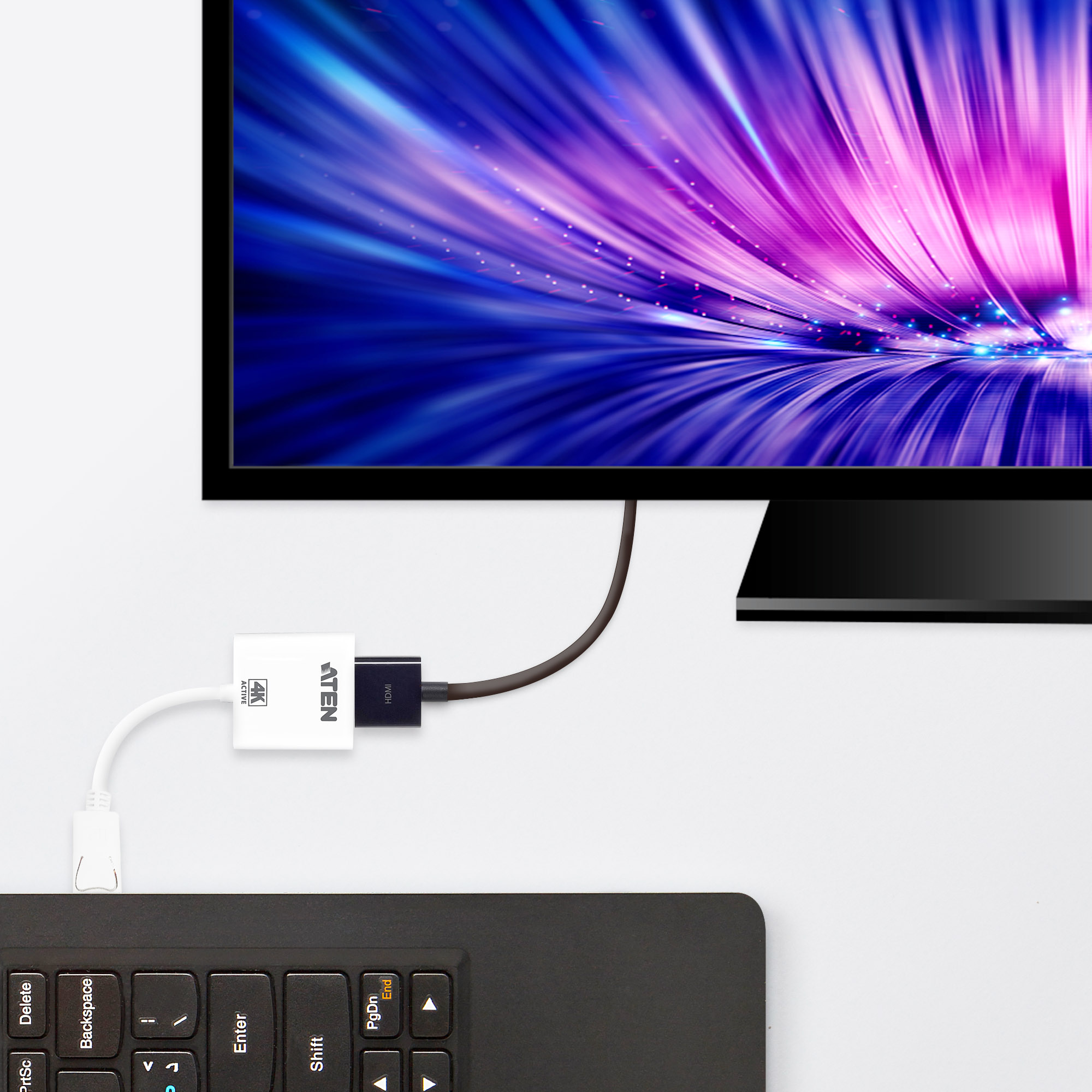 Aten adapter DisplayPort do 4K HDMI