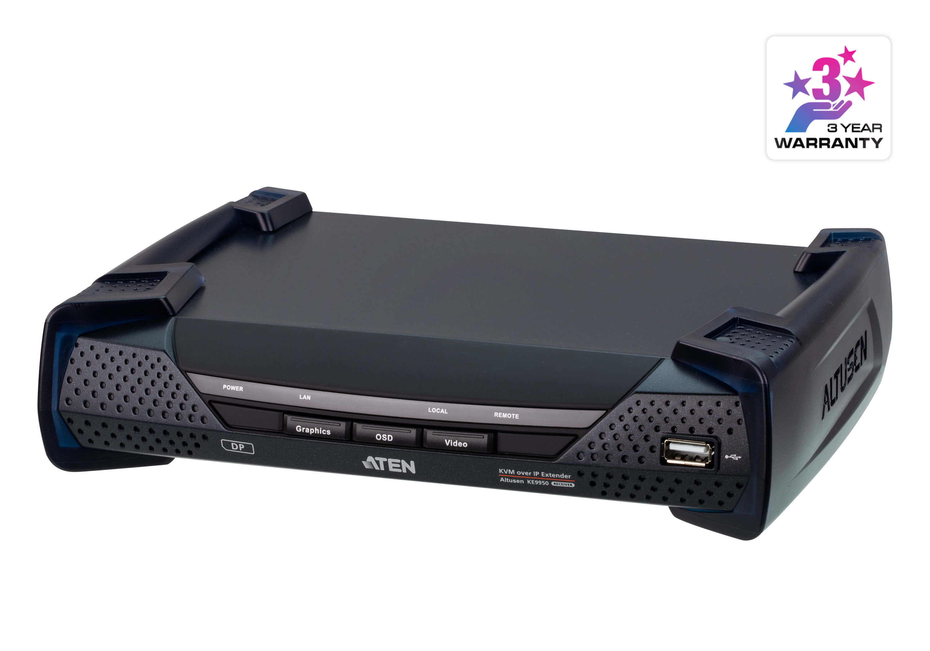 Aten Odbiornik 4K DisplayPort Single Display KVM over IP