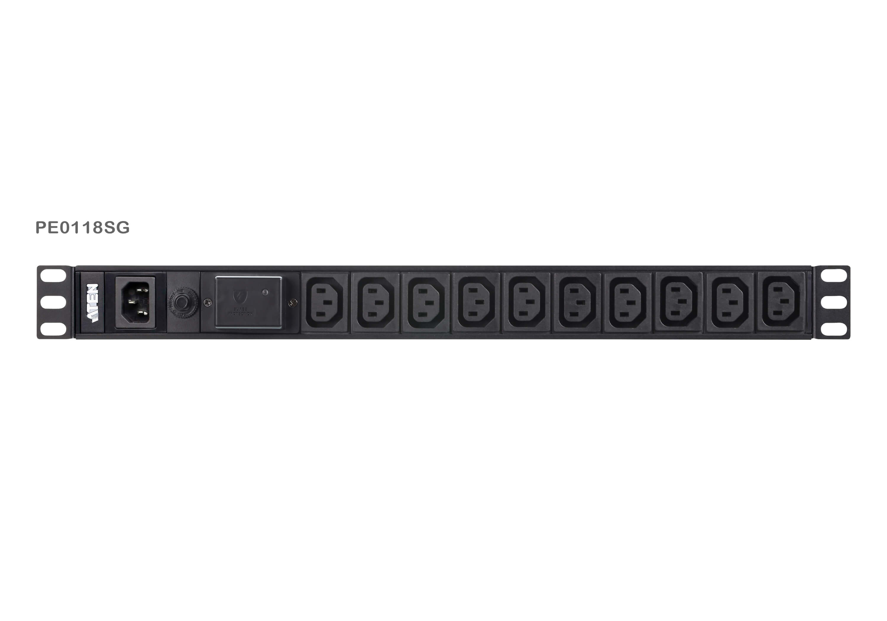 Aten listwa PDU 10A dwustronna 19" 1U 18 x C13 z ochroną przeciwprzepięciową