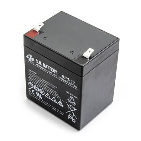 AKUMULATOR AGM BB Battery 12V-5Ah o żywotności 6-9 lat terminal T2