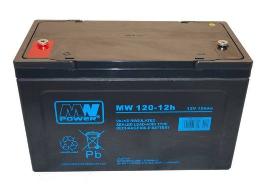 MW Power Akumulator 12V MW 120Ah żywotność: 10-12 lat